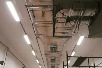 Rede de dutos instalada no Clube de Tiro de Jundiaí