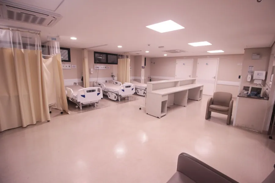 Quarto do Hospital Previna climatizado pela Só-Frio